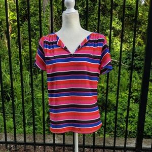 Elle multi-color striped top- Sale!